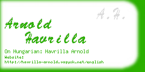 arnold havrilla business card